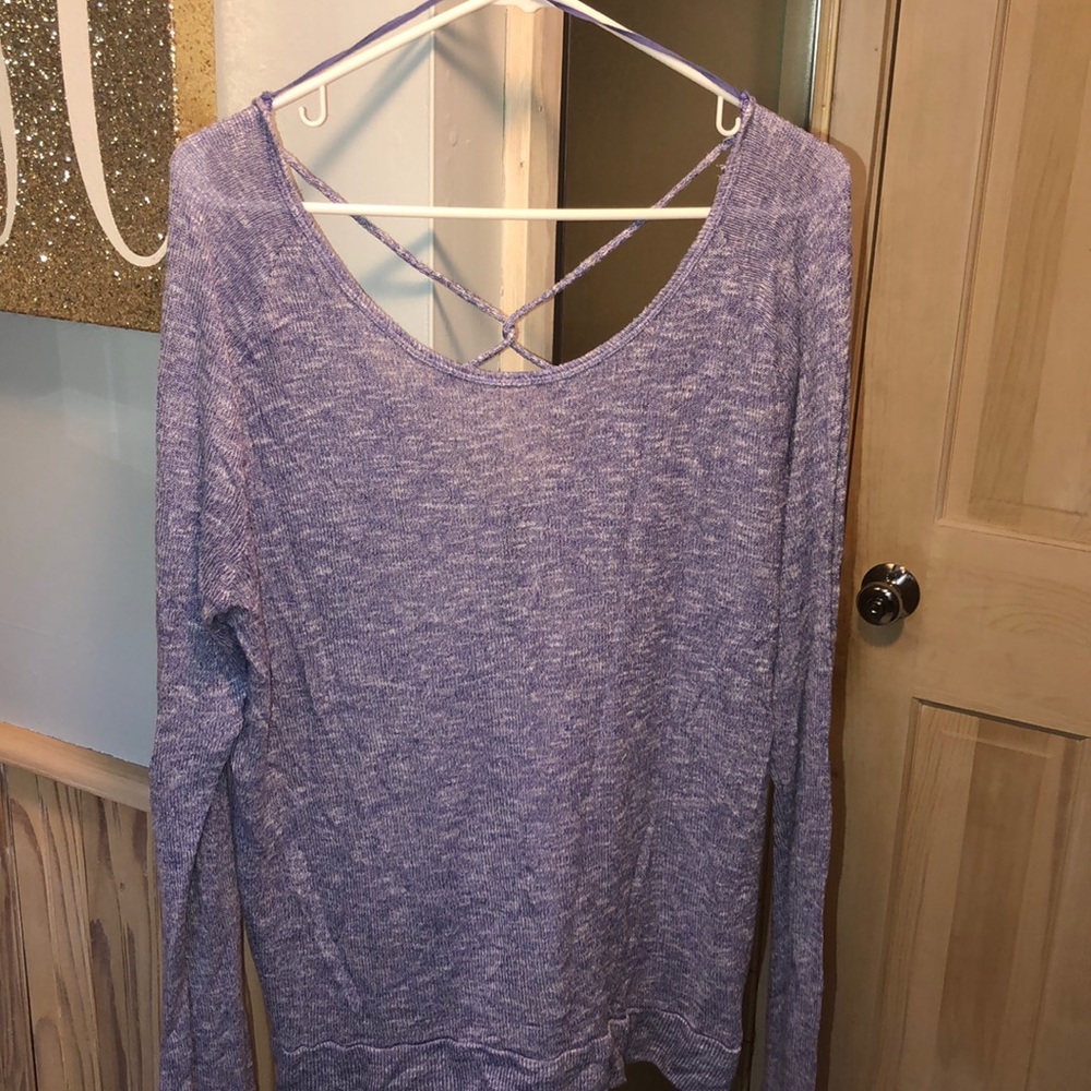 💛 LONG SLEEVE CROSS BACK SHIRT